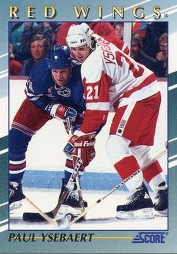 #35 Paul Ysebaert - Detroit Red Wings - 1992-93 Score Young Superstars Hockey