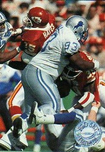 #35 Jerry Ball - Detroit Lions - 1991 Pro Set Platinum Football