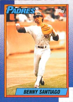 #35 Benny Santiago - San Diego Padres - 1990 O-Pee-Chee Baseball
