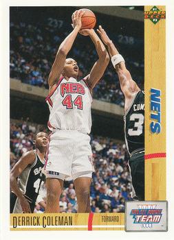 #35 Derrick Coleman - New Jersey Nets - 1991-92 Upper Deck Basketball