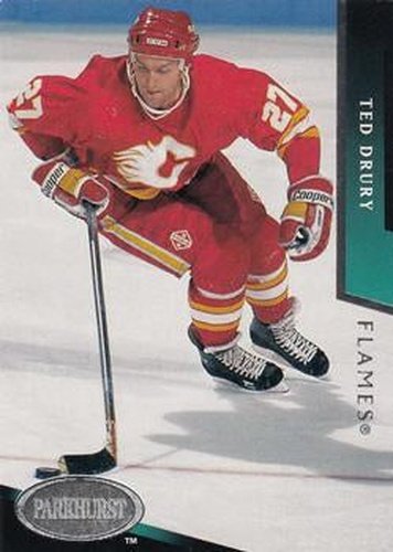 #35 Ted Drury - Calgary Flames - 1993-94 Parkhurst Hockey