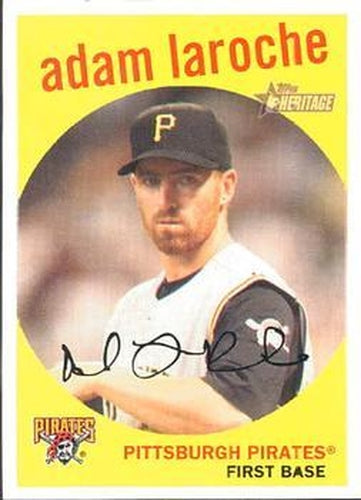 #35 Adam LaRoche - Pittsburgh Pirates - 2008 Topps Heritage Baseball