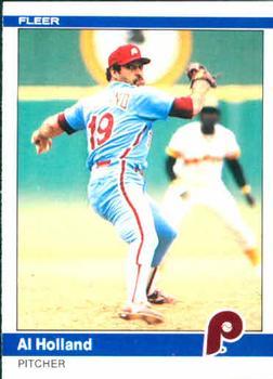 #35 Al Holland - Philadelphia Phillies - 1984 Fleer Baseball