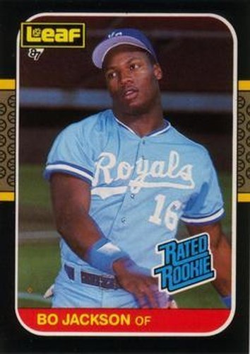 #35 Bo Jackson - Kansas City Royals - 1987 Leaf Baseball