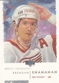 #35 Brendan Shanahan - Detroit Red Wings - 2002-03 UD Artistic Impressions Hockey