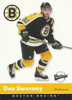 #35 Don Sweeney - Boston Bruins - 2000-01 Upper Deck Vintage Hockey