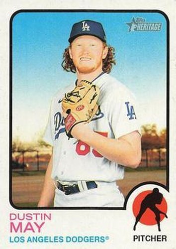 #35 Dustin May - Los Angeles Dodgers - 2022 Topps Heritage Baseball