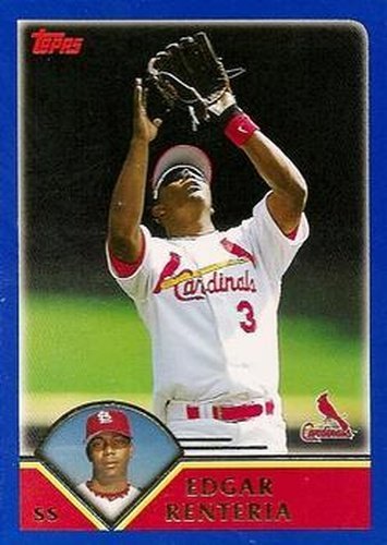 #35 Edgar Renteria - St. Louis Cardinals - 2003 Topps Baseball