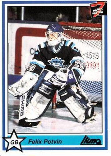 #35 Felix Potvin - Chicoutimi Sagueneens - 1990-91 7th Inning Sketch QMJHL Hockey