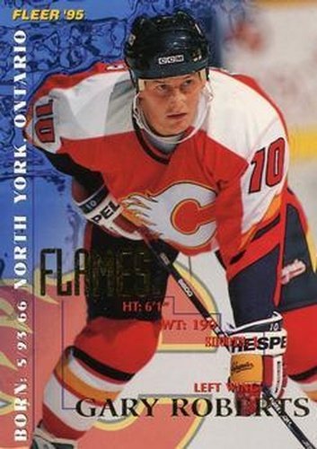 #35 Gary Roberts - Calgary Flames - 1994-95 Fleer Hockey