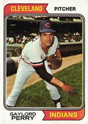 #35 Gaylord Perry - Cleveland Indians - 1974 Topps Baseball