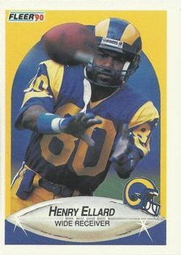 #35 Henry Ellard - Los Angeles Rams - 1990 Fleer Football
