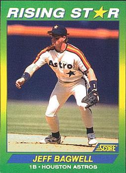 #35 Jeff Bagwell - Houston Astros - 1992 Score 100 Rising Stars Baseball