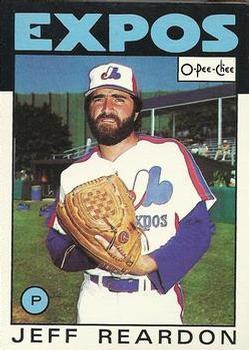#35 Jeff Reardon - Montreal Expos - 1986 O-Pee-Chee Baseball