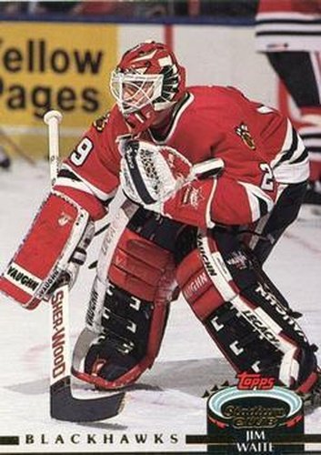 #35 Jim Waite - Chicago Blackhawks - 1992-93 Stadium Club Hockey