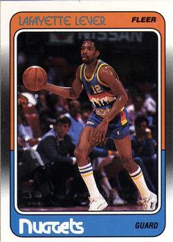 #35 Lafayette Lever - Denver Nuggets - 1988-89 Fleer Basketball