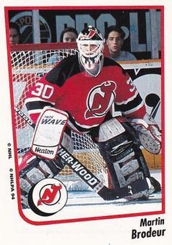 #35 Martin Brodeur - New Jersey Devils - 1994-95 Panini Hockey Stickers