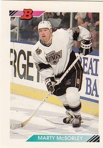 #35 Marty McSorley - Los Angeles Kings - 1992-93 Bowman Hockey