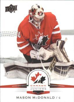 #35 Mason McDonald - Canada - 2014-15 Upper Deck Team Canada Juniors Hockey