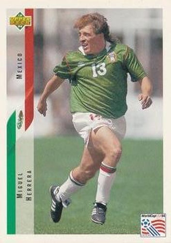 #35 Miguel Herrera - Mexico - 1994 Upper Deck World Cup Contenders English/Spanish Soccer