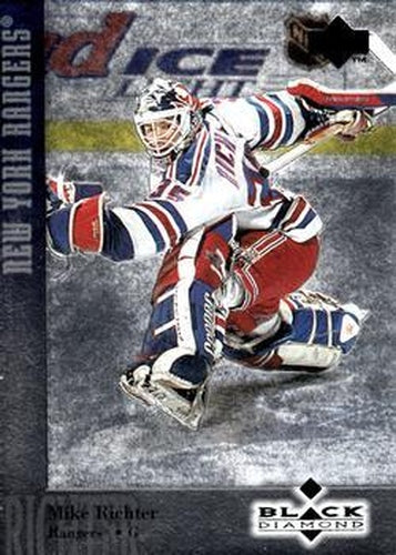 #35 Mike Richter - New York Rangers - 1996-97 Upper Deck Black Diamond Hockey