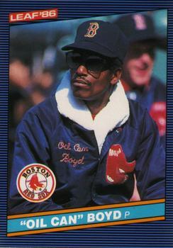#35 "Oil Can" Boyd - Boston Red Sox - 1986 Leaf Baseball