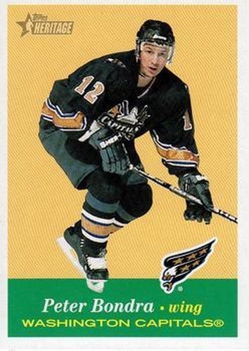#35 Peter Bondra - Washington Capitals - 2001-02 Topps Heritage Hockey