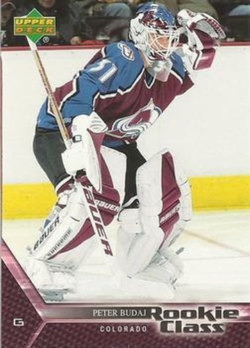 #35 Peter Budaj - Colorado Avalanche - 2005-06 Upper Deck Rookie Class Box Set Hockey