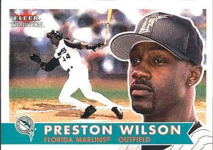 #35 Preston Wilson - Florida Marlins - 2001 Fleer Tradition Baseball
