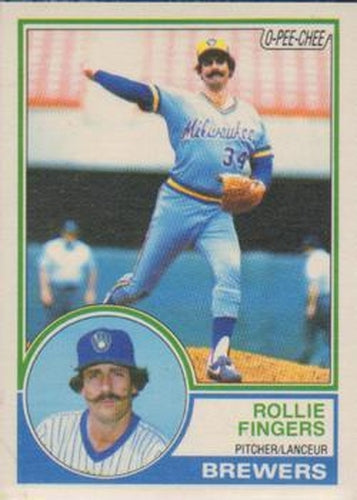 #35 Rollie Fingers - Milwaukee Brewers - 1983 O-Pee-Chee Baseball