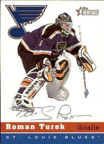 #35 Roman Turek - St. Louis Blues - 2000-01 Topps Heritage Hockey