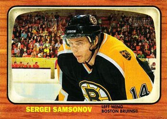 #35 Sergei Samsonov - Boston Bruins - 2002-03 Topps Heritage Hockey