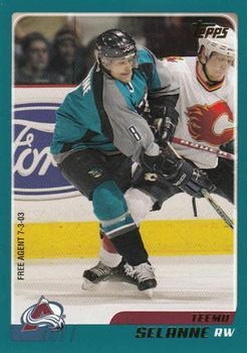 #35 Teemu Selanne - Colorado Avalanche - 2003-04 Topps Hockey
