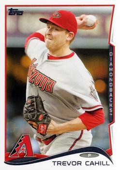#35 Trevor Cahill - Arizona Diamondbacks - 2014 Topps Baseball