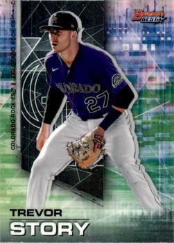 #35 Trevor Story - Colorado Rockies - 2021 Bowman's Best Baseball