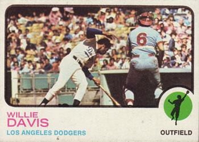 #35 Willie Davis - Los Angeles Dodgers - 1973 Topps Baseball
