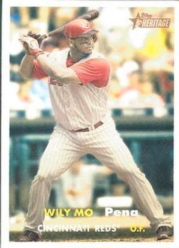 #35 Wily Mo Pena - Cincinnati Reds - 2006 Topps Heritage Baseball