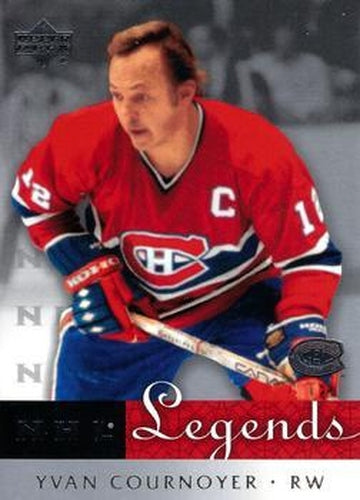#35 Yvan Cournoyer - Montreal Canadiens - 2001-02 Upper Deck Legends Hockey