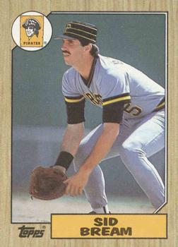 #35 Sid Bream - Pittsburgh Pirates - 1987 Topps Baseball