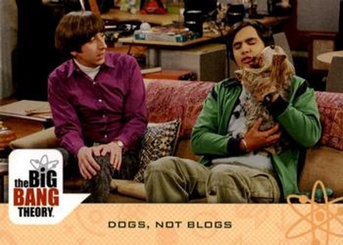 #35 Dogs, not Blogs - 2016 Cryptozoic The Big Bang Theory Seasons 6 & 7