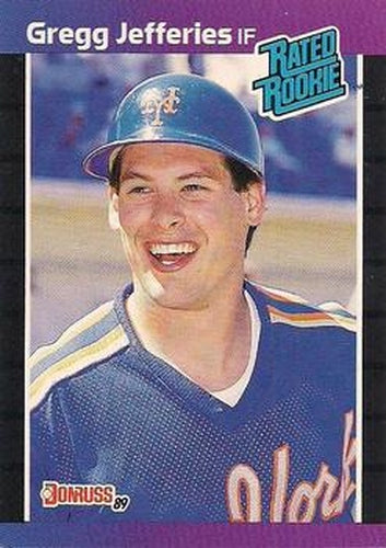 #35 Gregg Jefferies - New York Mets - 1989 Donruss Baseball