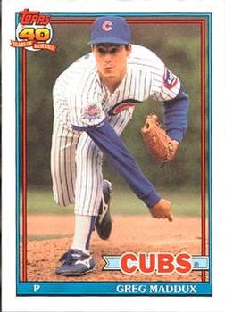 #35 Greg Maddux - Chicago Cubs - 1991 O-Pee-Chee Baseball