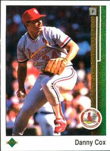 #535 Danny Cox - St. Louis Cardinals - 1989 Upper Deck Baseball