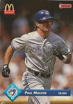 #35 Paul Molitor - Toronto Blue Jays - 1993 Donruss McDonald's Toronto Blue Jays Great Moments Baseball