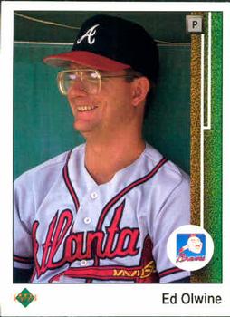 #435 Ed Olwine - Atlanta Braves - 1989 Upper Deck Baseball