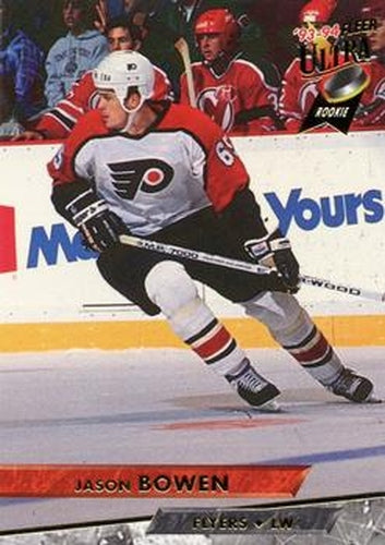 #35 Jason Bowen - Philadelphia Flyers - 1993-94 Ultra Hockey