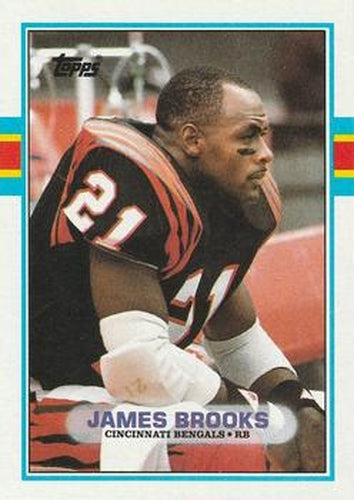 #35 James Brooks - Cincinnati Bengals - 1989 Topps Football