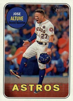 #35b Jose Altuve - Houston Astros - 2018 Topps Heritage Baseball