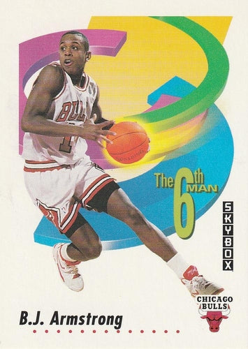 #435 B.J. Armstrong - Chicago Bulls - 1991-92 SkyBox Basketball