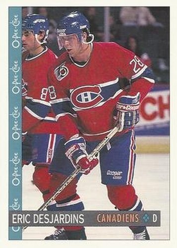 #360 Eric Desjardins - Montreal Canadiens - 1992-93 O-Pee-Chee Hockey